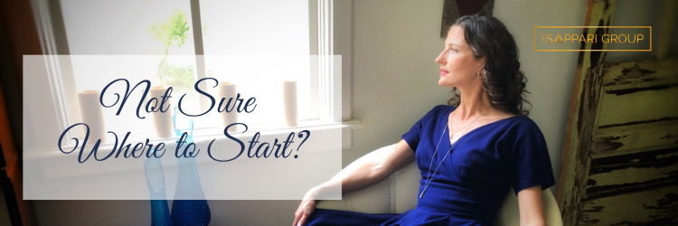 Nettie Owens, Blue Dress, Looking Out Window Deciding Where to Start