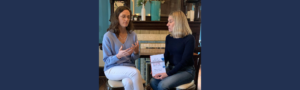 Nettie Owens engaged in live coaching conversation with a client, demonstrating real listening and vulnerable connection that defines live coaching for women leaders.